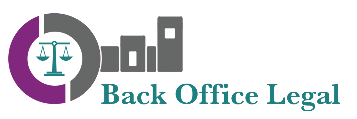 back office legal color logo